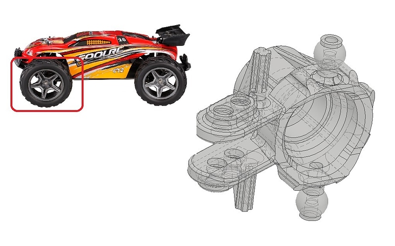 GoolRC C12 Knuckle Hub