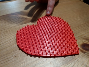 Perler Bead Heart Pegboard