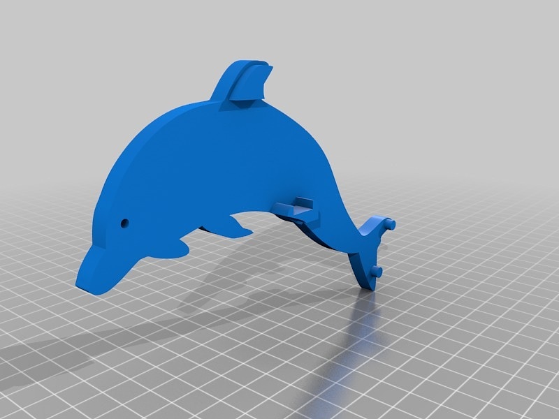 Dolphin toilet paper holder