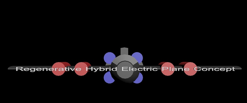 Regenerative Hybrid Electric Plane Concept 01