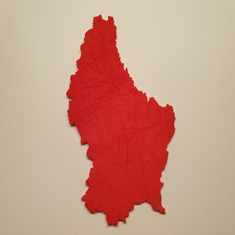 Luxembourg 3D Relief