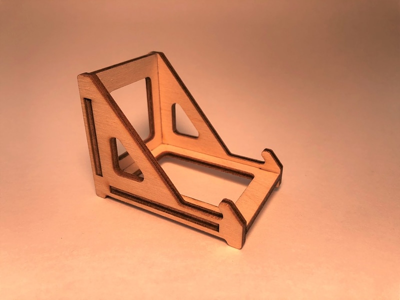  Laser cut phone stand 50°