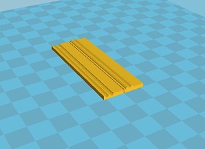  Metal road barrier/ Mold for aluminum foil. Scale 1:72 