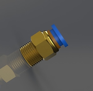 8mm Pneumatic fitting G1/4 thead (dummy)