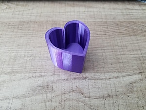 Heart-Shaped Pen or Pencil Holder