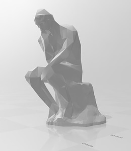 El Pensador LowPoly (Reparado)