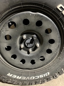 Jeep JK steel rims center cap