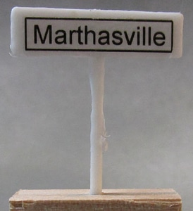 HO Scale City Sign