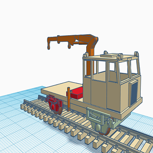 MUV69 (1:120) TT train with crane