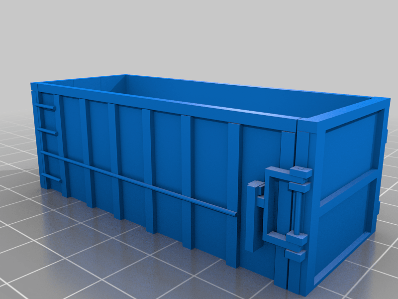 HO Roll Off Dumpster, 20ft x 8ft High 