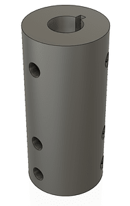 Connector for 2 10mm shafts