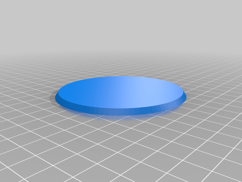 40mm Round Tabletop Miniature Base 3mm Height