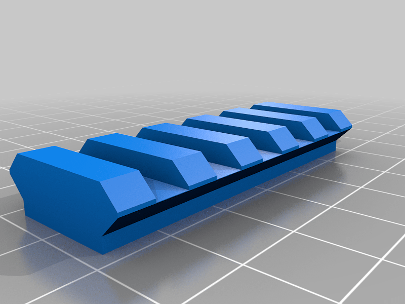 standard picatinny rail STANAG 4694 (parametric on Fusion 360)