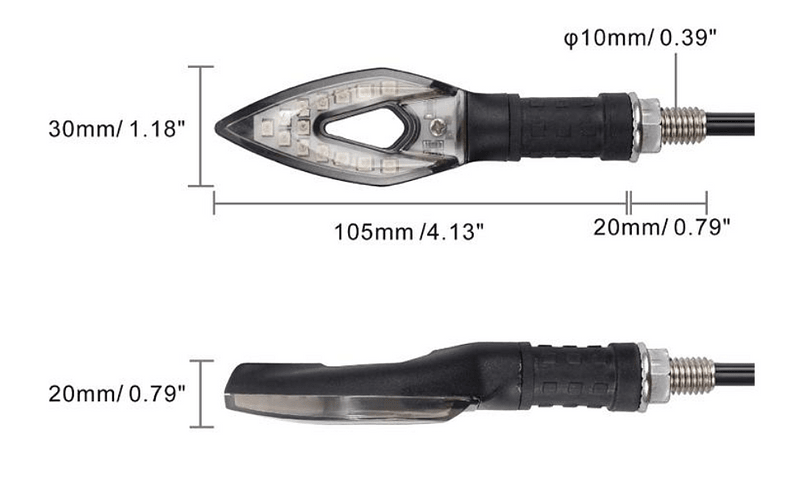 Staffa per fissagio lampeggiatori di direzione Ducati 797