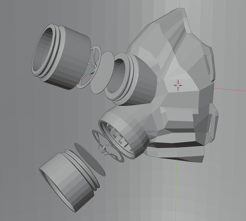 Model for Developer: Mask with Rd 40 adapter. 