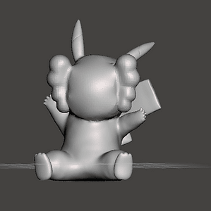 Pikachu Kaws Remix