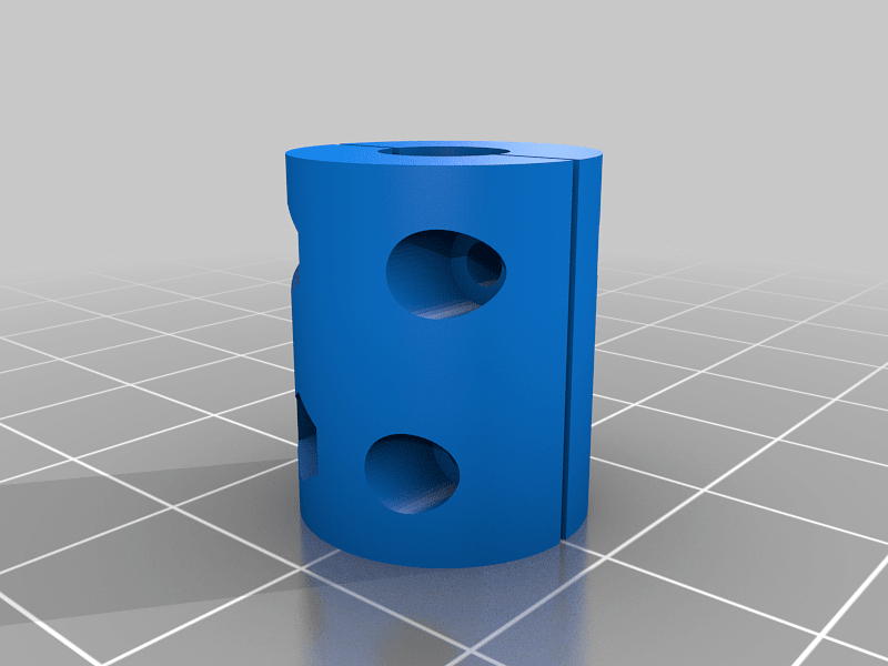 My Customized Parametric Z-axis ccouple_4_to_6.35ler (stepper and threaded rod coupling)
