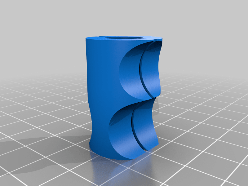 My Customized Parameballscrew couplertric Z-axis coupler (stepper and threaded rod coupling)