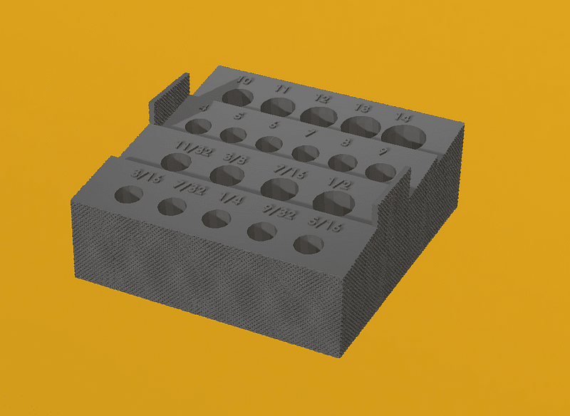 1/4" drive ratchet deep socket set holder