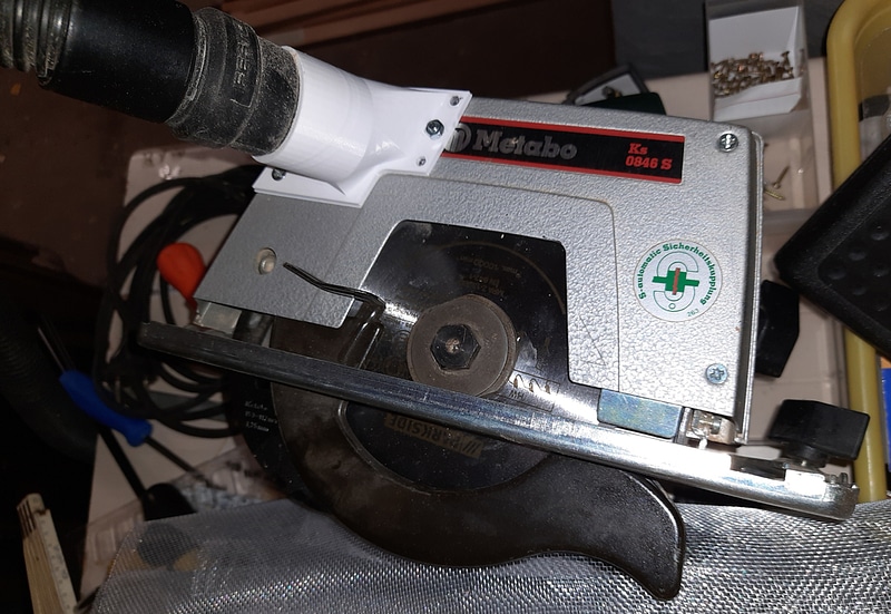 Vacuum adapter for Metabo Ks 0846 S (Hand circular saw) and others