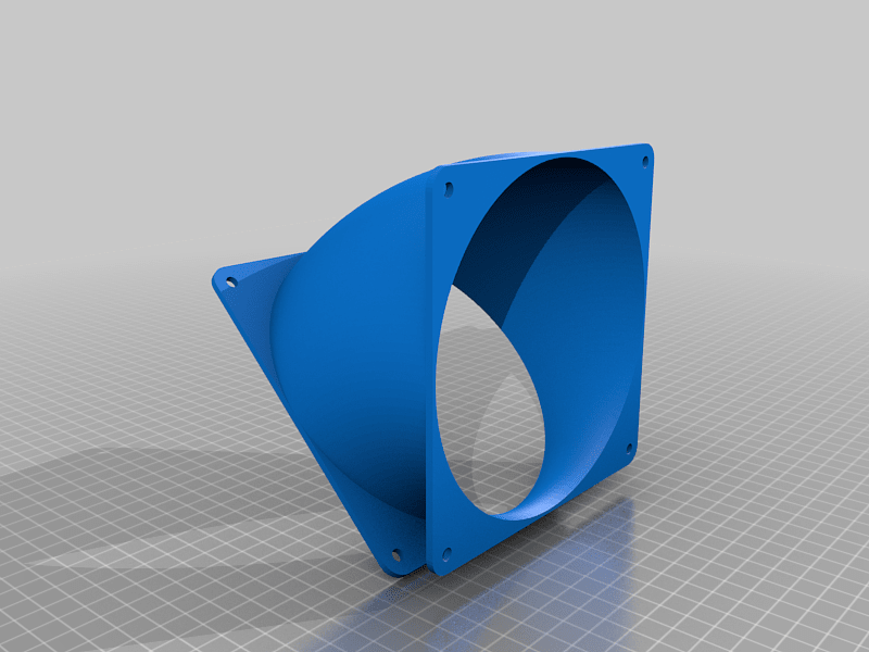 140mm Fan Duct Elbow, 45 deg