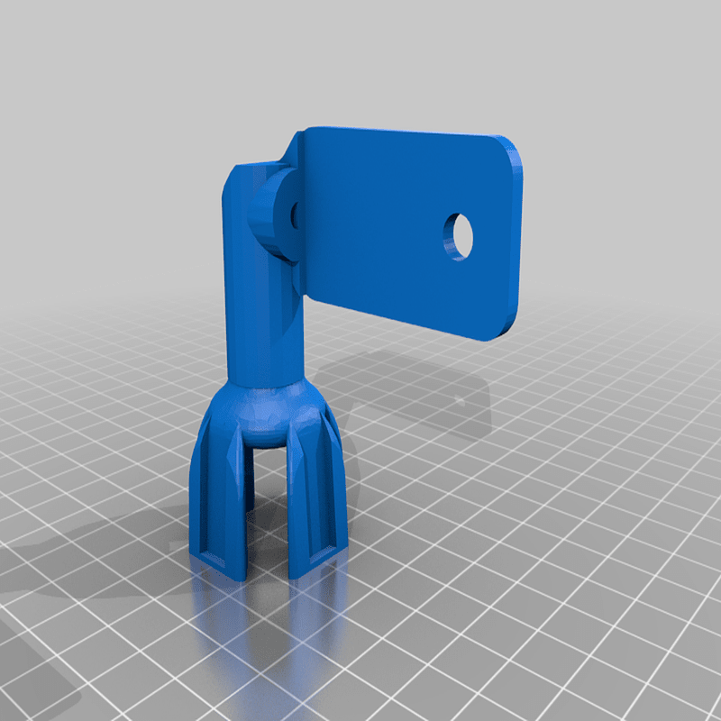 Flexible right angle webcam mount for Octolapse