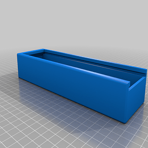 Sliding lid pencil case