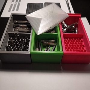 Stackable Hex Bits Box