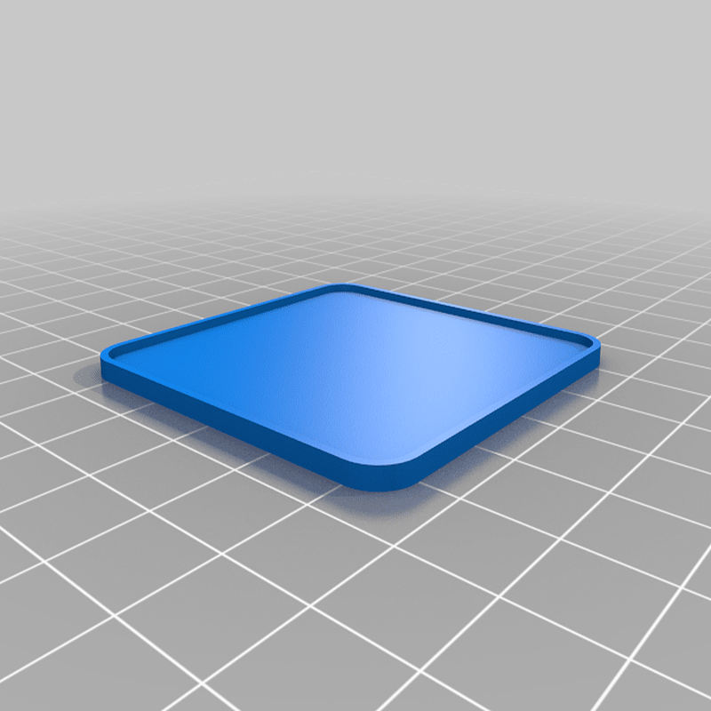 Rectangular base with lid 50 x 50 mm