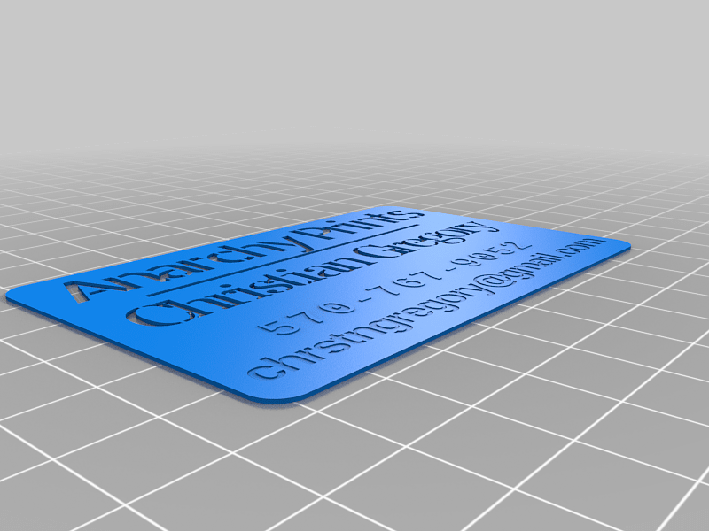 My Customized Business card maker Anarchy Prints