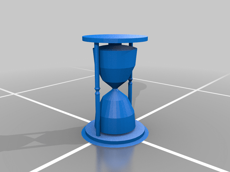Hourglass prop (low poly)
