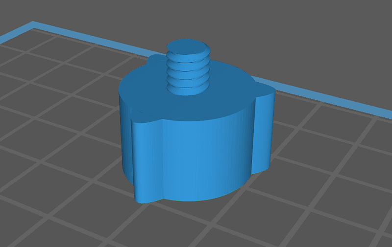 Microphone thread adapter 1/4" - 3/8"