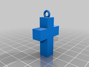 Cross Pendant or Christmas Ornament