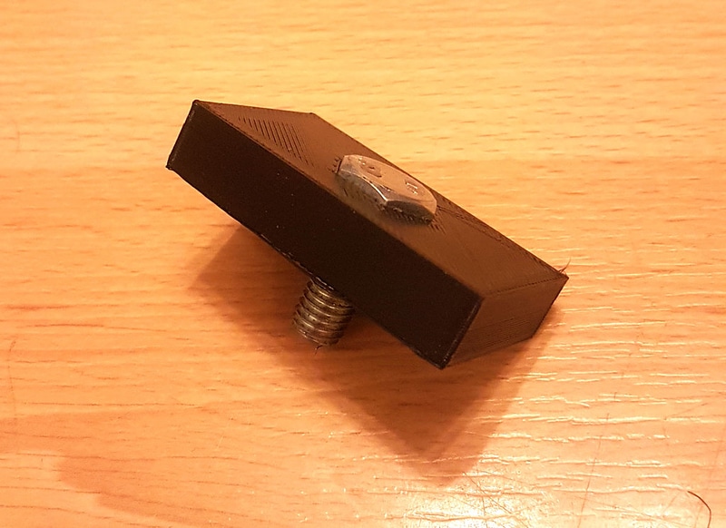 Rear leg bolt holder; for V-fit Rower 