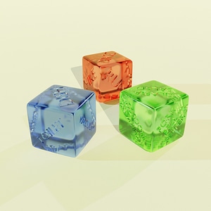 Life Dice Set: Chores Dice, Exercices Dice, & Healthy Foods Dice