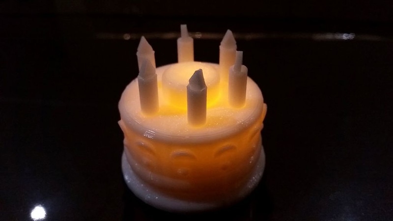 Birthday Cake with LED Candle Light