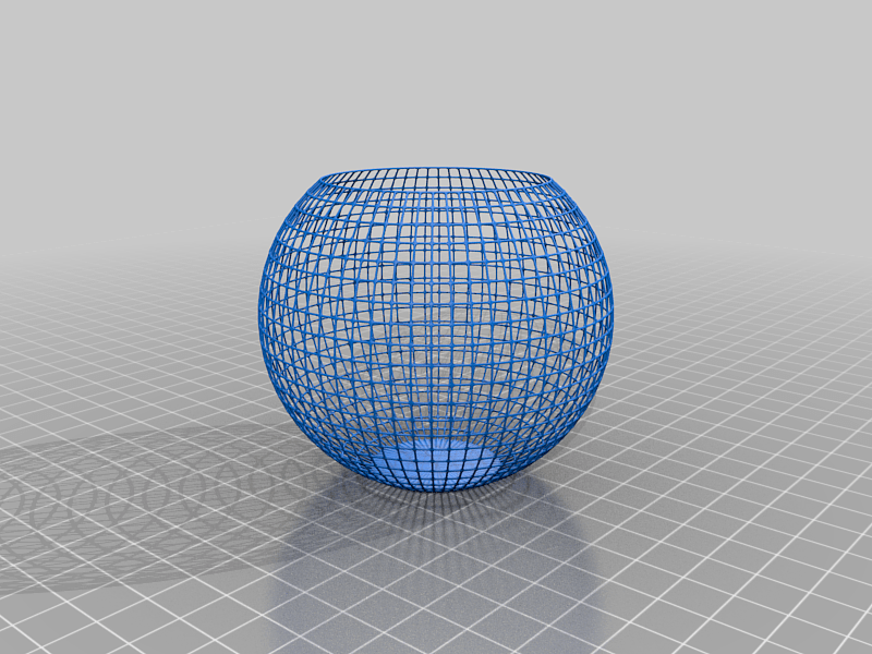 Wireframe Sphere Pencil Holder