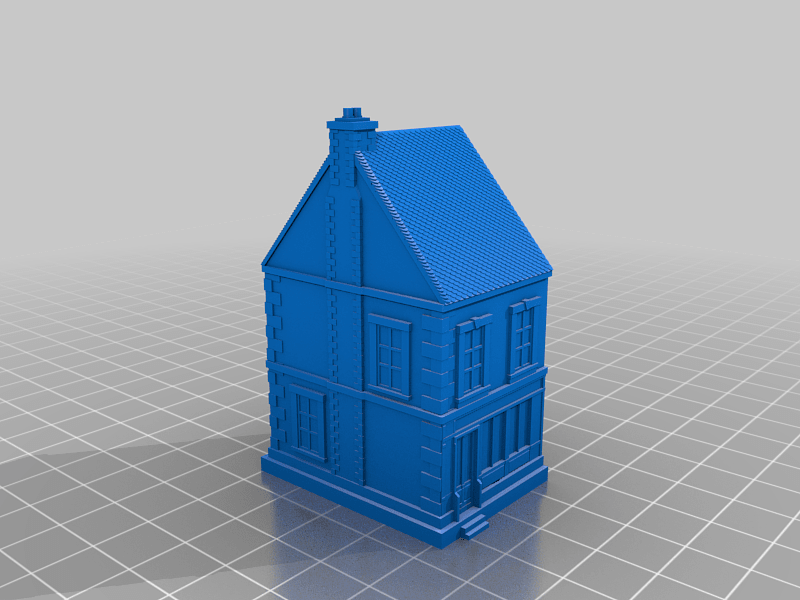 Normandy house scaled for 10mm, 15mm, 28mm tabletop