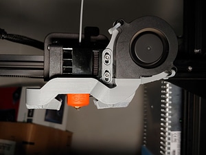BIQU H2 extruder part cooling duct with cable support