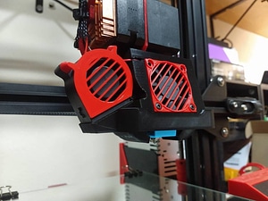 Carcasa Hotend Creality Ender3 con fan 4020