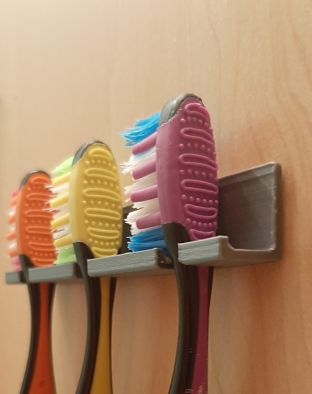 Simple Wall Mount Toothbrush Holder