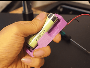 Holder for 18650 With protective PCB (keystone 209 & 228)
