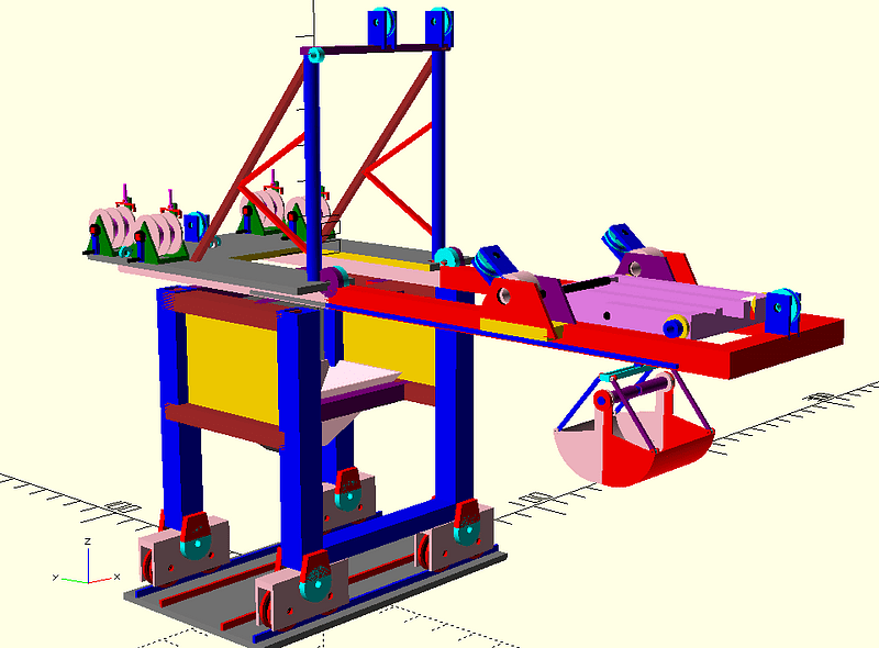 Toys for boys- gantry crane with hopper