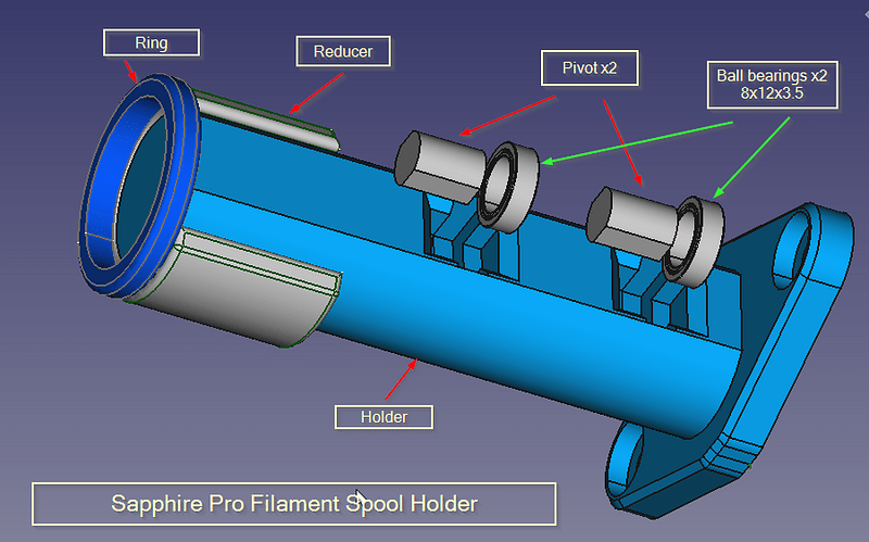 spool holder for sapphire pro