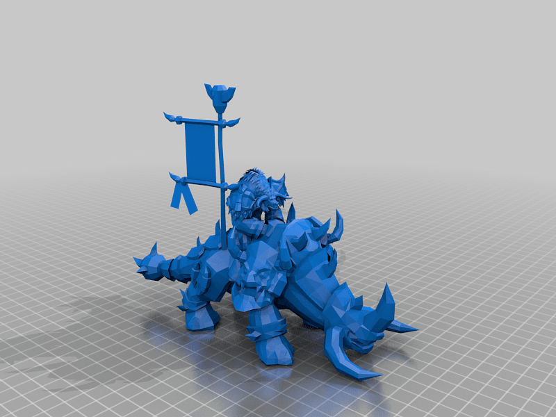 Tauren sur Kodo de Guerre WOW