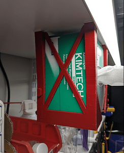 Kimwipes undershelf holder
