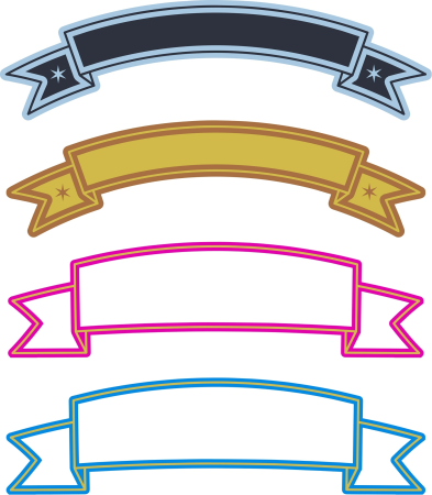 Ribbon Banners Template