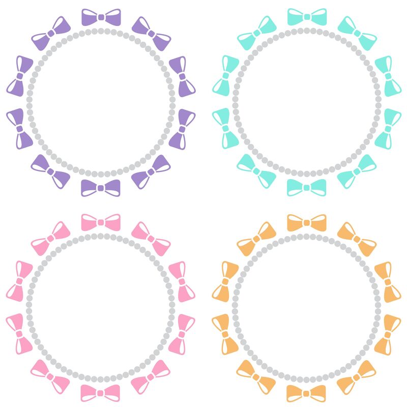 Frames with bows