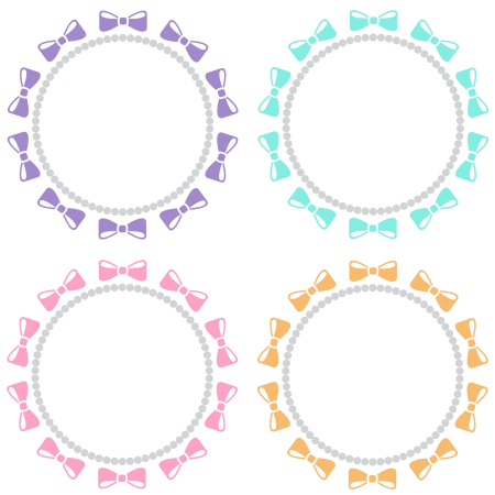 Frames with bows