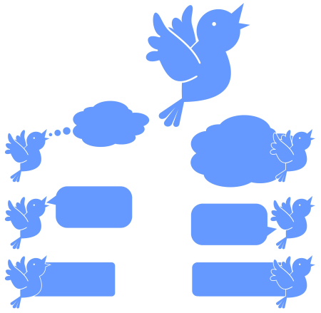 Templates for text with bird 